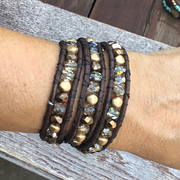 🍁 Earth tones wrap Bracelet - Picture 3 of 5